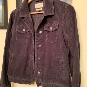 Black Corduroy Denim Jacket